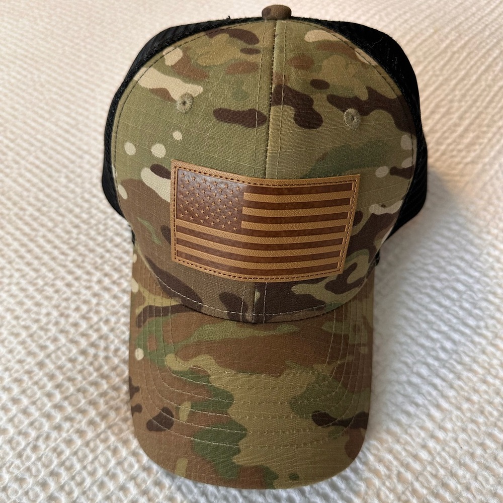 Camo flag hat